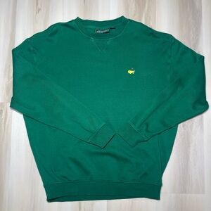 Masters Augusta National Sweatshirt Men’s Med Green Golf Pullover Crewneck Logo